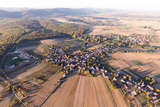 Memmelshoffen in the state Bas-Rhin, France out of the air