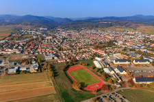 Sports field at the former Mackensen barracks in Bad Bergzabern in the state Rhineland-Palatinate, Germany