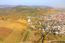 Aerial view of Edith Stein Clinic - Clinic for Orthopaedics from the South in Bad Bergzabern in the state Rhineland-Palatinate, Germany