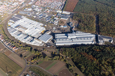Drone recording of SEW-EURODRIVE GmbH & Co. KG in the district Graben in Graben-Neudorf in the state Baden-Wuerttemberg, Germany