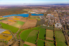 Reimoldsee, Philippsee in the district Bad Langenbrücken in Bad Schönborn in the state Baden-Wuerttemberg, Germany