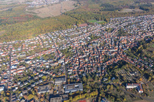 Oblique view of Östringen in the state Baden-Wuerttemberg, Germany