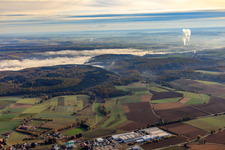 Fog in the Neckar Valley in Hüffenhardt in the state Baden-Wuerttemberg, Germany