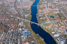 Veitshöchheim, Main Bridge in Margetshöchheim in the state Bavaria, Germany