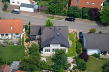 Aerial photograpy of Klingbachstr in Steinweiler in the state Rhineland-Palatinate, Germany