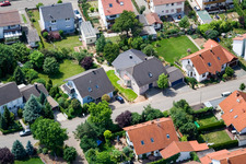 Klingbachstraße from the east in Steinweiler in the state Rhineland-Palatinate, Germany