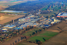 Hornbach hardware store in the industrial area Bornheim from the southwest in the district Dreihof in Bornheim in the state Rhineland-Palatinate, Germany