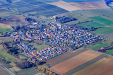 Village view in winter from the southeast in Barbelroth in the state Rhineland-Palatinate, Germany