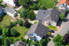 Klingbachstraße from the southeast in Steinweiler in the state Rhineland-Palatinate, Germany