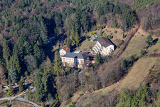 Aerial view of Badstraße with MVZ Landau GmbH in Gleisweiler in the state Rhineland-Palatinate, Germany