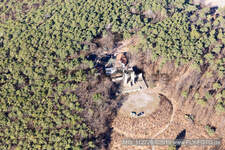 Aerial photograpy of Peace Memorial in Edenkoben in the state Rhineland-Palatinate, Germany