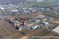 Aerial photograpy of Pfizenmeier Fitness in Neustadt an der Weinstraße in the state Rhineland-Palatinate, Germany