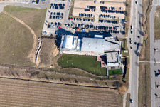 Oblique view of Fitnes-studio Pfitzenmeier Premium Plus Resort in Neustadt an der Weinstrasse in the state Rhineland-Palatinate, Germany