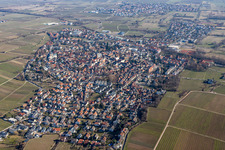 Aerial view of Local area and environment in Deidesheim in the state Rhineland-Palatinate