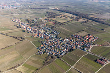 Village - view on the edge of wine yards in Forst an der Weinstrasse in the state Rhineland-Palatinate, Germany