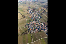 From the south in Forst an der Weinstraße in the state Rhineland-Palatinate, Germany