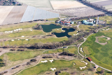 Kurpfalz Golf Course in Limburgerhof in the state Rhineland-Palatinate, Germany from above