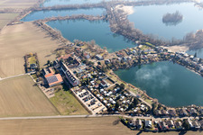 Aerial view of Lindner Hotel & Spa Binshof in Speyer in the state Rhineland-Palatinate, Germany