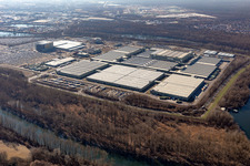 Island Green in Germersheim in the state Rhineland-Palatinate, Germany