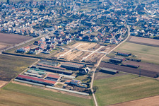 New development area Am Zwischenweg under development in Hördt in the state Rhineland-Palatinate, Germany