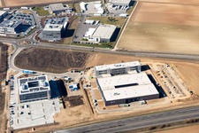 Industrial Area North in Rülzheim in the state Rhineland-Palatinate, Germany out of the air