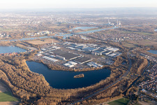 Daimler truck plant in Wörth am Rhein in the state Rhineland-Palatinate, Germany