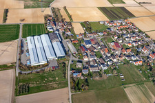 From the southwest in the district Schmidhofen in Bad Krozingen in the state Baden-Wuerttemberg, Germany