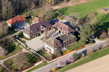 Building of the store - furniture market Bo-Gart Messe fuer Landhausstil and Gartenkultur in Bollschweil in the state Baden-Wurttemberg, Germany