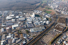 Industrial area Brühl in the district Brühl in Freiburg im Breisgau in the state Baden-Wuerttemberg, Germany