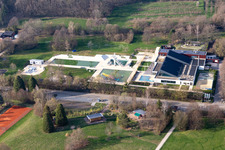 Swimming pool of the sports and family pool MACH´ BLAU Denzlingen in Denzlingen in the state Baden-Wuerttemberg, Germany