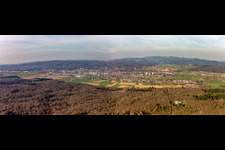 City area with outside districts and inner city area in Emmendingen in the state Baden-Wurttemberg, Germany