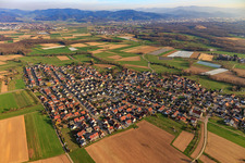 Aerial view of From the northwest in Reute in the state Baden-Wuerttemberg, Germany