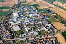 Commercial area in Bahlingen am Kaiserstuhl in the state Baden-Wuerttemberg, Germany