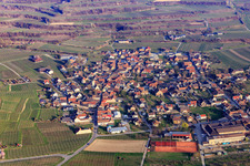 From the northeast in the district Bischoffingen in Vogtsburg im Kaiserstuhl in the state Baden-Wuerttemberg, Germany
