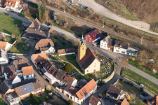 Church building of St. Michael in the village of in the district Niederrotweil in Vogtsburg im Kaiserstuhl in the state Baden-Wurttemberg, Germany