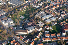 Hospital grounds of the Clinic Helios Rosmann Klinik in Breisach am Rhein in the state Baden-Wurttemberg, Germany