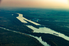 Rhine meadows in Hartheim am Rhein in the state Baden-Wuerttemberg, Germany