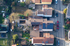 Waldstr in Kandel in the state Rhineland-Palatinate, Germany from the drone perspective