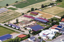 Aerial photograpy of Eichenlaub Riding Stable in Herxheim bei Landau in the state Rhineland-Palatinate, Germany