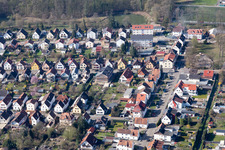 Aerial view of Settlement in Kandel in the state Rhineland-Palatinate, Germany