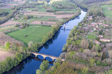 Aerial view of Dordogne in Carsac-Aillac in the state Dordogne, France
