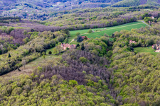 Aerial view of Vitrac in the state Dordogne, France