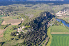 Gardens of Marqueyssac in Vézac in the state Dordogne, France from above