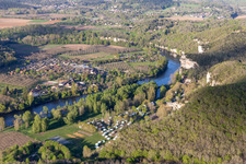 Camping Soleil-Plage on the Dordogne in Vitrac in the state Dordogne, France