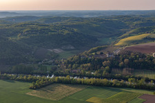 Aerial photograpy of Saint-Vincent-de-Cosse in the state Dordogne, France