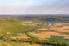 Saint-Vincent-de-Cosse in the state Dordogne, France from above