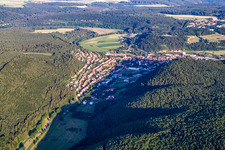 Aerial view of From the north in Immendingen in the state Baden-Wuerttemberg, Germany