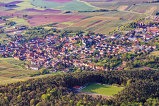 From the northwest in the district Rechtenbach in Schweigen-Rechtenbach in the state Rhineland-Palatinate, Germany