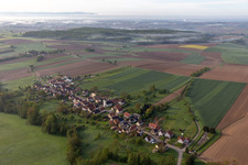 Oblique view of Cleebourg in the state Bas-Rhin, France