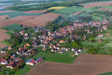 Aerial photograpy of Drachenbronn-Birlenbach in the state Bas-Rhin, France